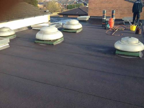 Torch On Flat Roofing