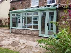 Chartwell Green Conservatory with Active glass roof