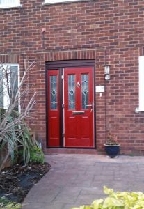 Red Composite door & sidescreen